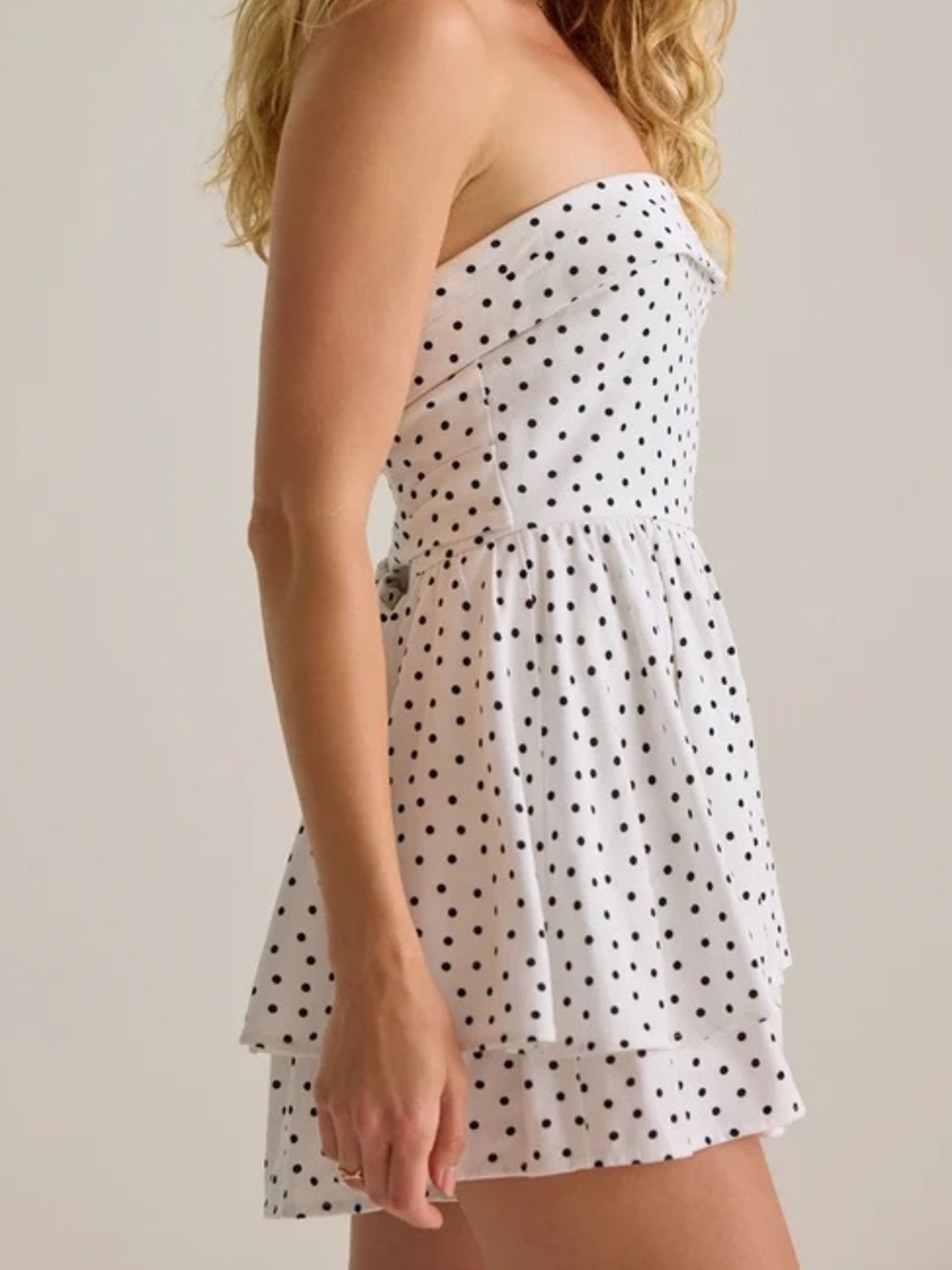NWOT Altard State Black and White Polka Dot Romper